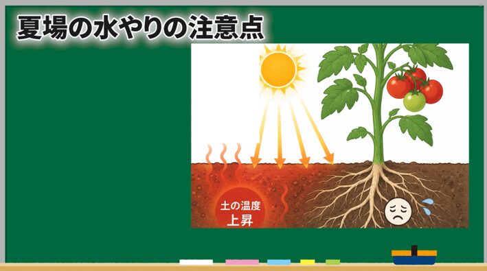 真夏のトマトの水やりで確認したい土の状態