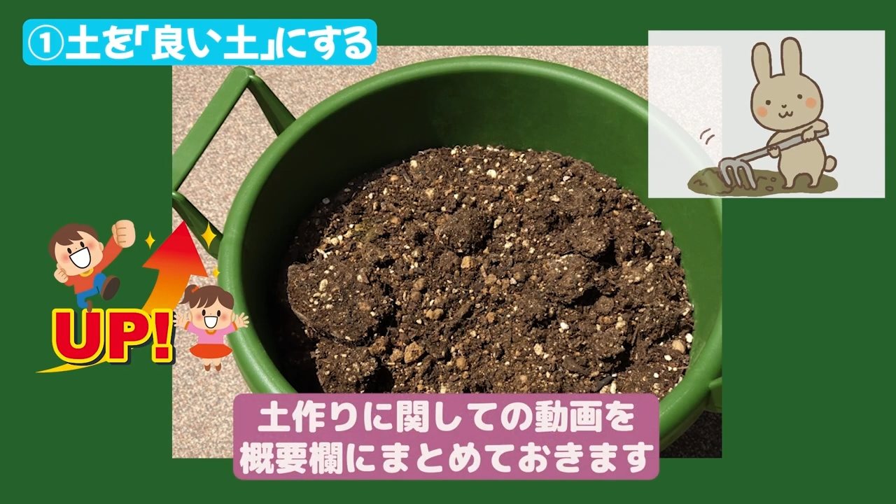 連作障害対策として土を良い状態に整える説明