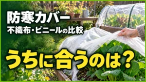 家庭菜園の防寒カバー選び｜不織布・ビニールの違いとサイズの決め方