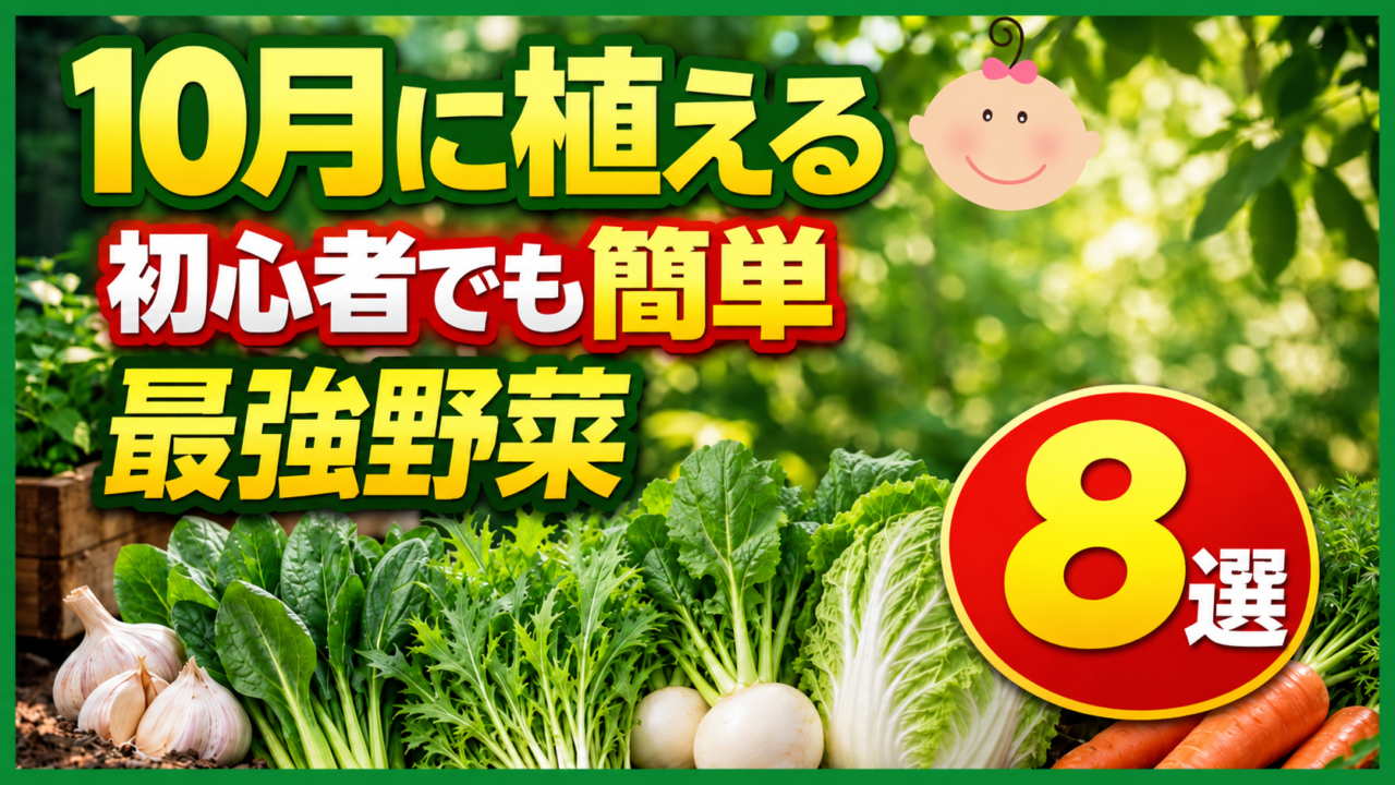 10月に植える初心者向け野菜8選のアイキャッチ