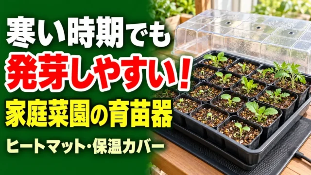 寒い時期でも発芽しやすい家庭菜園の育苗器・ヒートマット・保温カバーの選び方