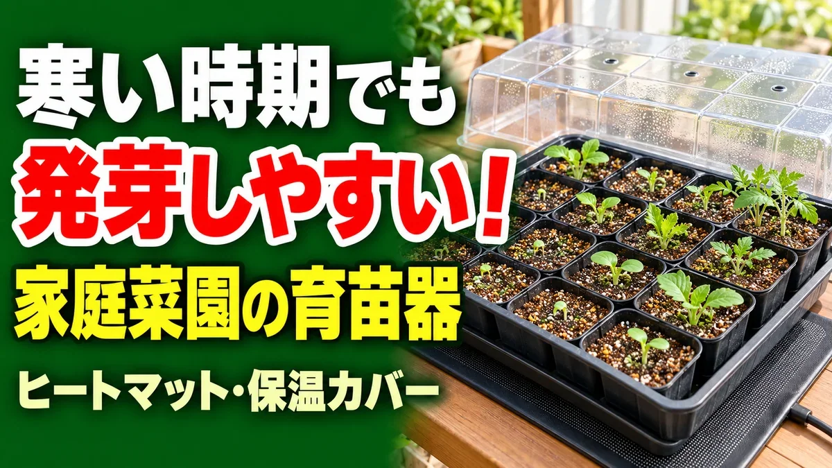寒い時期でも発芽しやすい家庭菜園の育苗器・ヒートマット・保温カバーの選び方